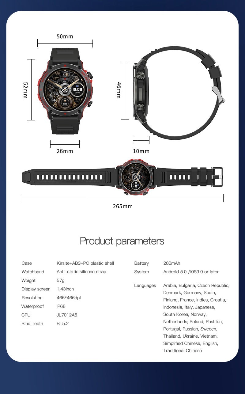 Z136 Nova Watch Pro X1 Smart Watch | Waterproof | Heart Rate Monitor | Sports Model | Bluetooth